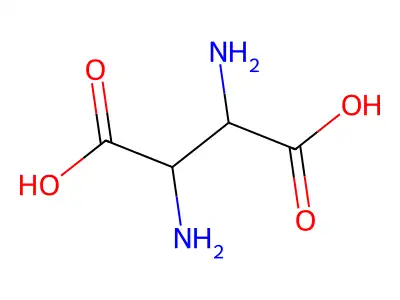 (2s,3s)-2,3-Diamino-succinic acid structure