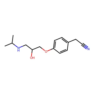 2-(4-(2-Hydroxy-3-(isopropylamino)-propoxy)phenyl)acetonitrile structure