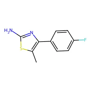 4-(4-Fluorophenyl)-5-methyl-1,3-thiazol-2-amine structure