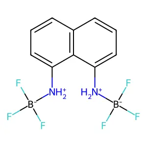 Trifluoro-[[8-(trifluoroboranuidylazaniumyl)naphthalen-1-yl]azaniumyl]boranuide structure