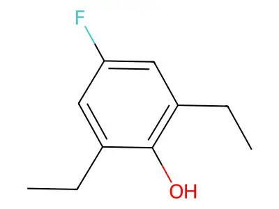 2,6-Diethyl-4-fluorophenol structure