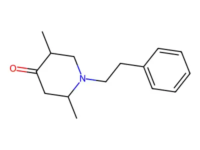 2,5-Dimethyl-1-phenethylpiperidin-4-one structure