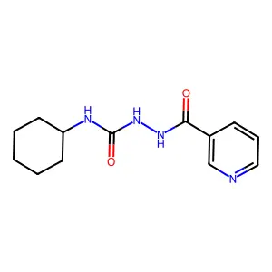 1-Cyclohexyl-3-(pyridine-3-carbonylamino)urea structure