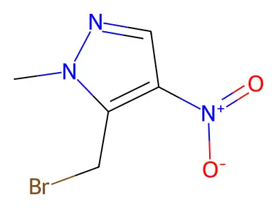 5-(bromomethyl)-1-methyl-4-nitro-1H-pyrazole structure