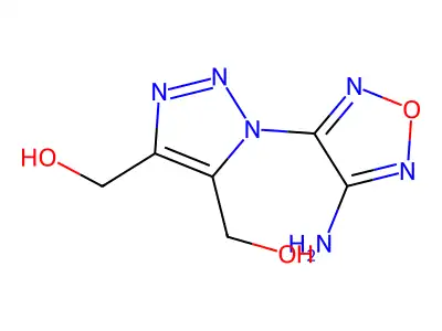 [3-(4-Amino-furazan-3-yl)-5-hydroxymethyl-3H-[1,2,3]triazol-4-yl]-methanol structure