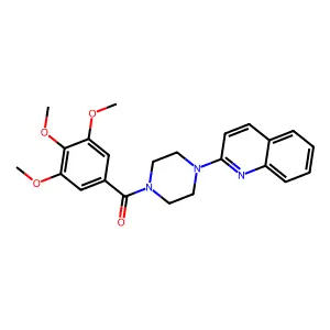 (4-Quinolin-2-ylpiperazin-1-yl)-(3,4,5-trimethoxyphenyl)methanone structure