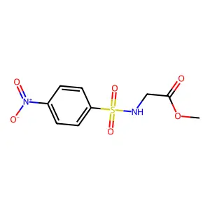 Methyl 2-[(4-nitrophenyl)sulfonylamino]acetate structure