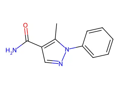 1-phenyl-5-methyl-1H-pyrazole-4-carboxamide structure