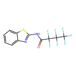 N-(1,3-Benzothiazol-2-yl)-2,2,3,3,4,4,4-heptafluorobutanamide structure