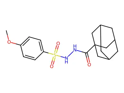 N'-(4-methoxyphenyl)sulfonyladamantane-1-carbohydrazide structure
