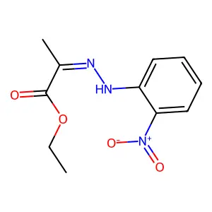 (E)-Ethyl 2-(2-(2-nitrophenyl)hydrazono)propanoate structure