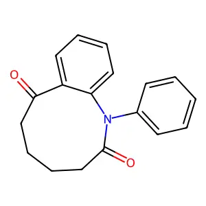1-Phenyl-3,4,5,6-tetrahydro-1-benzazonine-2,7-dione structure