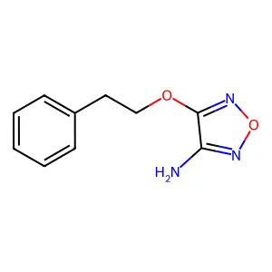 4-(2-Phenylethoxy)-1,2,5-oxadiazol-3-amine structure