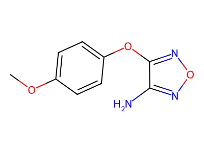 4-(4-Methoxyphenoxy)-1,2,5-oxadiazol-3-amine structure