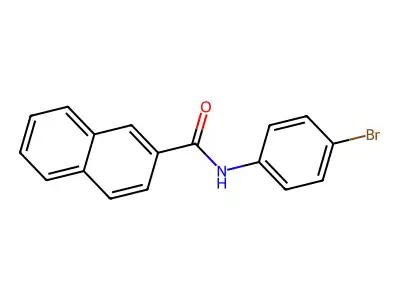 N-(4-bromophenyl)-2-naphthamide structure