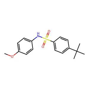 4-tert-butyl-N-(4-methoxyphenyl)benzenesulfonamide structure