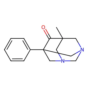 5-Methyl-7-phenyl-1,3-diazaadamantan-6-one structure