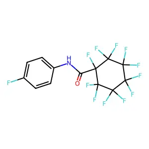 1,2,2,3,3,4,4,5,5,6,6-Undecafluoro-N-(4-fluorophenyl)cyclohexanecarboxamide structure