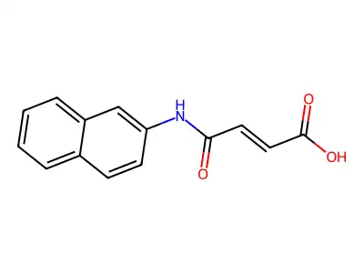 4-(naphthalen-2-ylamino)-4-oxobut-2-enoic acid structure