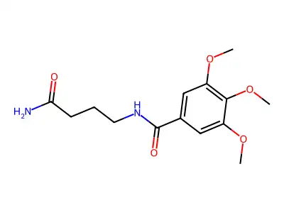 N-(4-amino-4-oxobutyl)-3,4,5-trimethoxybenzamide structure