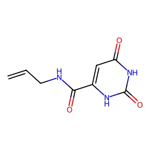 N-allyl-2,6-dioxo-1,2,3,6-tetrahydropyrimidine-4-carboxamide structure