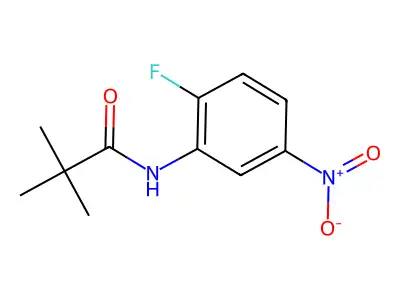 N-(2-Fluoro-5-nitrophenyl)-2,2-dimethylpropanamide structure