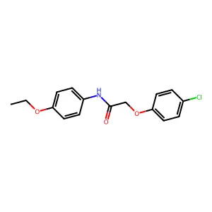 2-(4-Chlorophenoxy)-4'-ethoxyacetanilide structure