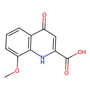 4-羟基-8-甲氧基-2-喹啉甲酸 structure