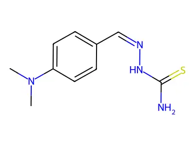 2-{[4-(Dimethylamino)phenyl]methylene}-1-hydrazinecarbothioamide structure