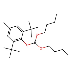 Dibutyl 2,6-di-tert-butyl-4-tolyl orthoborate structure