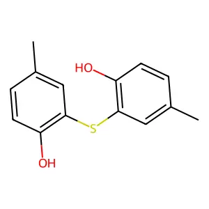 Bis(2-hydroxy-5-methylphenyl)sulfide structure
