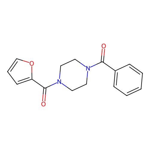 [4-(Furan-2-carbonyl)piperazin-1-yl]-phenylmethanone structure