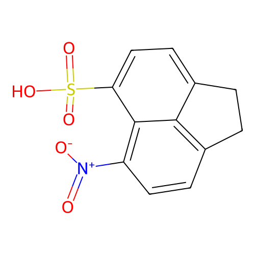 6-Nitro-1,2-dihydroacenaphthylene-5-sulfonic acid structure