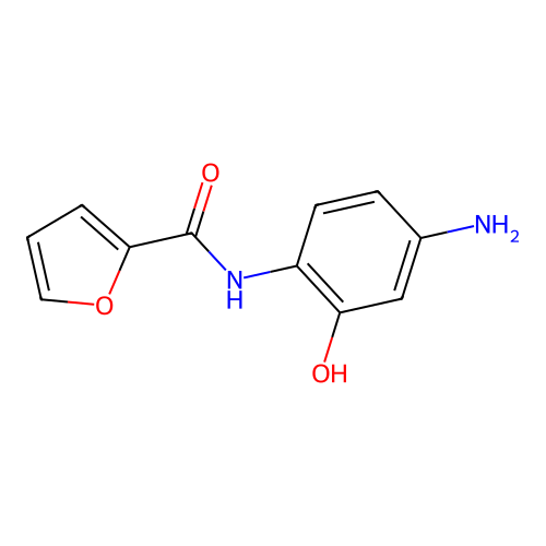 N-(4-amino-2-hydroxyphenyl)furan-2-carboxamide structure