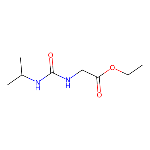 Ethyl N'-isopropylureidoacetate structure