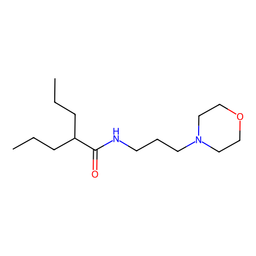 N-(3-Morpholinopropyl)-2-propylvaleramide structure