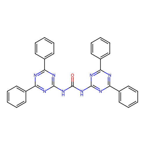 Urea, 1,3-bis(4,6-diphenyl-s-triazin-2-yl)- structure