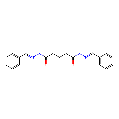 N,N'-bis(benzylideneamino)pentanediamide structure