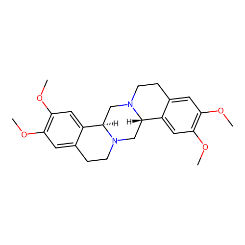 (8aR,16aS)-2,3,10,11-tetramethoxy-5,6,8,8a,13,14,16,16a-octahydropyrazino[2,1-a:5,4-a']diisoquinoline structure