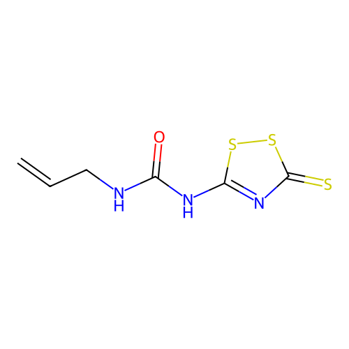 1-prop-2-en-1-yl-3-(3-thioxo-3H-1,2,4-dithiazol-5-yl)urea structure