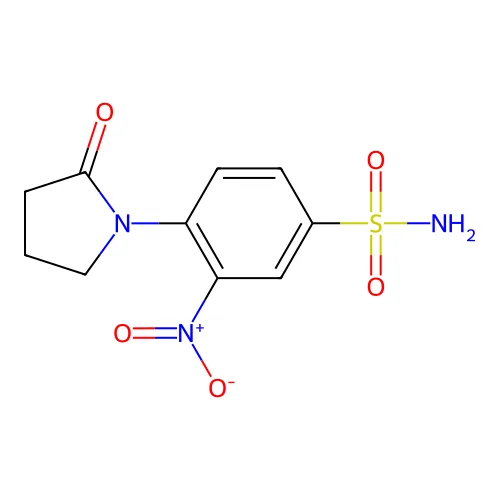 3-硝基-4-(2-氧代-吡咯烷-1-Yl)-苯磺酰胺 structure