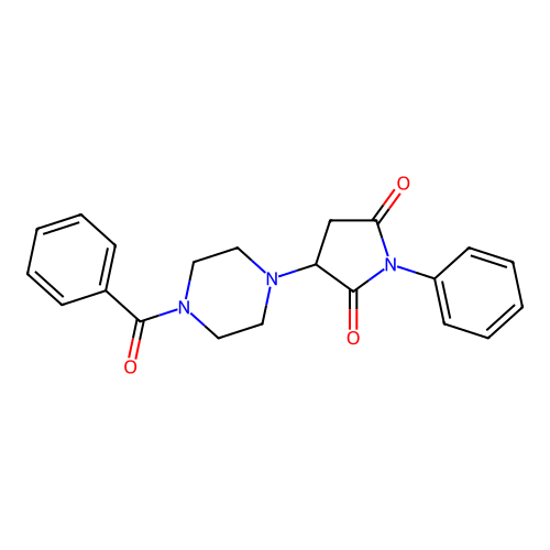 3-(4-Benzoylpiperazin-1-yl)-1-phenylpyrrolidine-2,5-dione structure