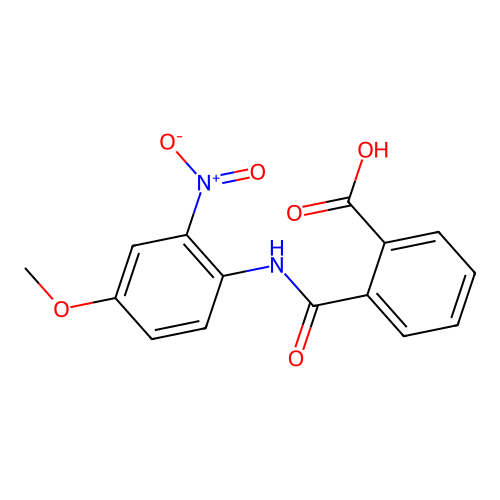 2-[(4-Methoxy-2-nitrophenyl)carbamoyl]benzoic acid structure