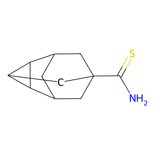 Tetracyclo[4.3.1.02,4.03,8]decane-6-carbothioamide structure