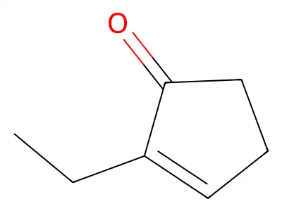 Cyclopentenone, ethyl- structure