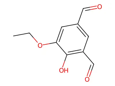 5-乙氧基-4-羟基间苯二甲醛 structure