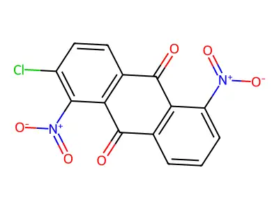 9,10-Anthracenedione, 2-chloro-1,5-dinitro- structure