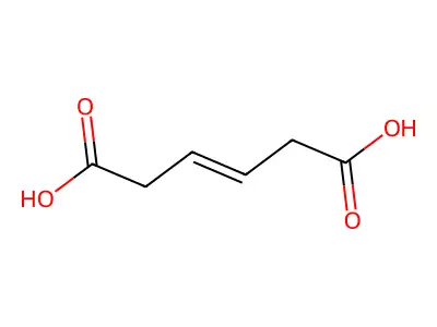trans-beta-Hydromuconic acid structure