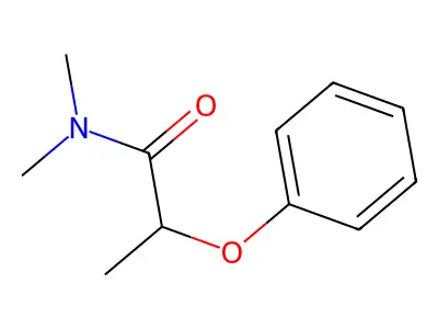 N,N-dimethyl-2-phenoxypropanamide structure