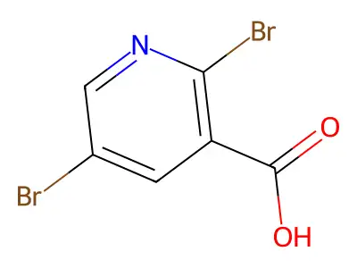 2,5-Dibromopyridine-3-carboxylic acid structure